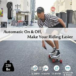 Electric Skateboard Complete Remote Control, 350w Longboard Adulte Adolescents 20km/h
