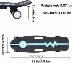 Electric Skateboard Télécommande, 350w Motor Electric Longboard Adulte 20km/h A