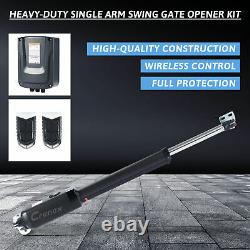 Électrique Swing Gate Opener Avec Télécommande Kit Complet Single Arm Opener