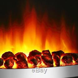 Endeavour Fires Roxby Inset Fire, Garniture Et Bordure Noires, Télécommande
