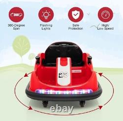 Enfants Ride-On Bumper Car Voiture électrique pour enfants à rotation à 360° Jouet voiture 6V Télécommande