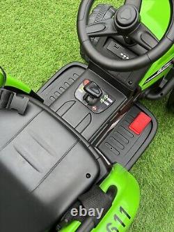 Enfants tracteur électrique à conduire 12v télécommande double moteur musique lumière USB