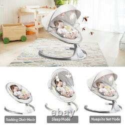 Fauteuil Électrique Baby Buncer Swing Remote Control Rocking Bed With Mosquito Nets