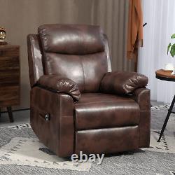 Fauteuil élévateur électrique avec télécommande, inclinable en position debout, couleur marron