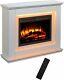 Fires Castleton Electric Fire Inset Fireplace Heater + Télécommande 7 Couleur
