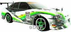 Green Nissan Skyline Électrique Rc Drift Car 2.4ghz Remote Control Cars Jouets