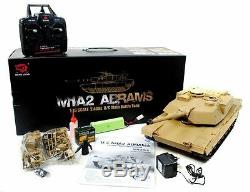 Heng Long Radio Réservoir De Contrôle À Distance Abrams M1a2 116 Échelle 2.4g Système Désert