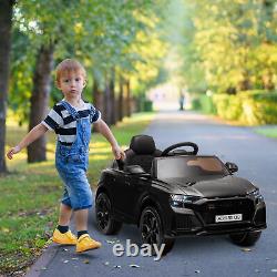Homcom Audi Rs Q8 6v Enfants De Course Électrique Sur Voiture Jouet Avec Télécommande Noir