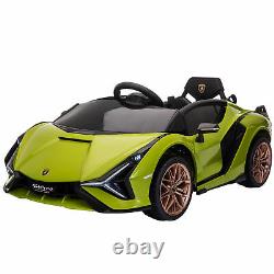 Homcom Lamborghini Sian 12v Enfants Électric Ride Sur Voiture Jouet Avec Télécommande