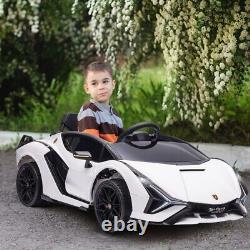 Homcom Lamborghini Sian 12v Enfants Électric Ride Sur Voiture Jouet Avec Télécommande