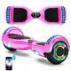 Hoverboard Rose 6.5 Bluetooth Auto-balancing Scooters Électriques Led 2wheel Board