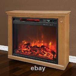Lifesmart 1500 Watt Large Infrarouge Quartz Électrique Portable Fireplace Heater