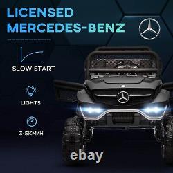 Mercedes Unimog Voiture électrique pour enfants avec télécommande noire