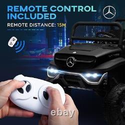 Mercedes Unimog Voiture électrique pour enfants avec télécommande noire