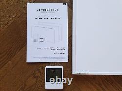 Mirrorstone Sans Cadre Blanc Smart Infrared Panel Heater Avec Télécommande