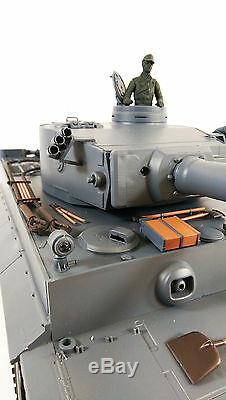 Modèle Allemand Tiger 1 Télécommande Rc Armée Militaire Guerre Mondiale Tank Smoke Sound