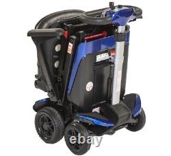 Monarch Mobility Smarti Remote Control Automatic Polding Mobility Scooter Blue