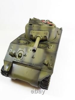 Moto Radio Télécommande Rc 2.4g Réservoir M4a1 Sherman 1/16 Avec 2 Sons Rtr Uk