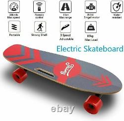 New Electric Skateboard Remote Control, 350w Electric Longboard Cadeau Adulte 20km/h