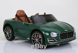 New Green Bentley Exp12 Electric Tour Sur La Voiture Télécommande Siège En Cuir