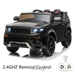 Nouveau 12v Kids Electric Battery Ride On Car Parental Remote Control Black