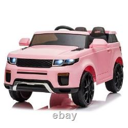 Nouveau 12v Kids Electric Battery Ride On Car Parental Remote Control Pink