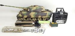 Nouveau V6 Rc Tank Henglong Roi Tiger 2.4g Radio Télécommande Rc Militaire De L'armée Bb