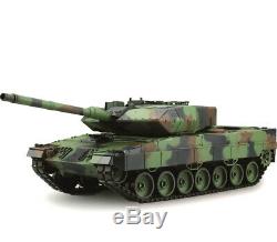 Nouvel Énorme 2.4ghz Heng Long Radio Télécommande Rc Tank Otan Leopard 2a6 Fumée
