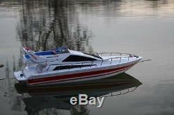 Nouvel Énorme Télécommande Blanche Rc Heng Long Atlantic Racing Speed ​​yacht Rtr