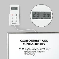 Panneau De Chauffage Infrarouge Thermostat Intérieur Mont Mural 720 W Blanc