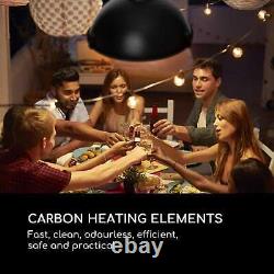 Plafond Infrarouge Radiant Heater Space Outdoor Patio Heating 2100w Ip54 Remote Bl