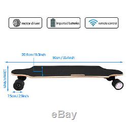 Planche À Roulettes Électrique Longboard Skate Bluetooth Longboard Télécommande Sans Fil