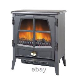 Poêle électrique Dimplex JAZZ20E Noir LED Flamme Optiflame Télécommande 2kW