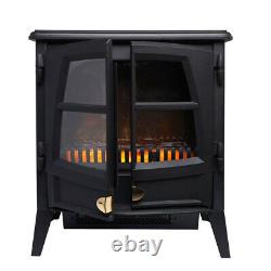 Poêle électrique Dimplex JAZZ20E Noir LED Flamme Optiflame Télécommande 2kW