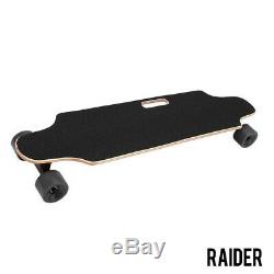 Raider Electric Skateboard Longboard Télécommande Et Chargeur Noir Long Board