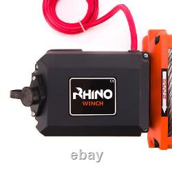 Rhino Électrique Treuil 12v 17500lbs Câble En Acier Lourd Service Fairlead Télécommande