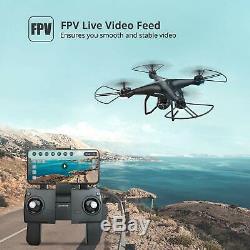 Saint Pierre Hs120d Selfie Fpv Drone Avec 1080p Caméra Quadcopter Gps Fellow Me