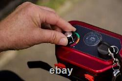 Scooter de mobilité électrique pliable automatique avec batterie au lithium amovible et télécommande.