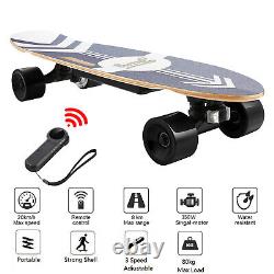 Skateboard Électrique 350w Avec Contrôle À Distance Longboard E-skateboard Adultes Adolescents