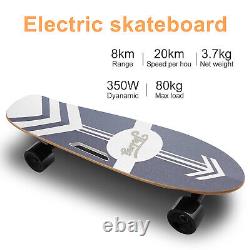 Skateboard Électrique 350w Avec Contrôle À Distance Longboard E-skateboard Adultes Adolescents