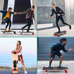 Skateboard Électrique Avec Contrôle À Distance 8 Couches Érable 350w Longboard E-skateboard