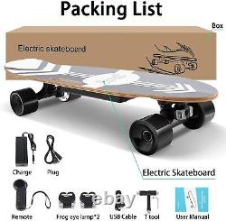 Skateboard Électrique Avec Contrôle À Distance E-longboard Pour Adolescents Adultes 20km/h Top Speed