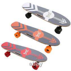 Skateboard Électrique Avec Contrôle À Distance, Longboard Électrique 350w Cadeau Adulte/kid Uk