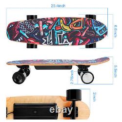 Skateboard Électrique Avec Télécommande Sans Fil, 350w, E-skateboard Max 20km/h