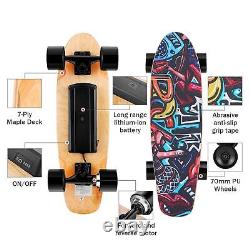 Skateboard Électrique Avec Télécommande Sans Fil 3 Réglage De Vitesse E-skateboar
