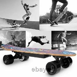 Skateboard Électrique Avec Télécommande Sans Fil 3 Réglage De Vitesse E-skateboar