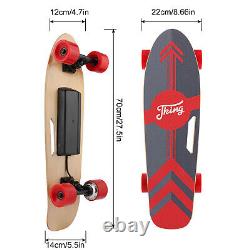 Skateboard Électrique E-longboard 350w Avec Contrôle À Distance Cadeau Adulte / Adolescent 20km/h Nouveau