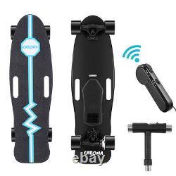 Skateboard Électrique E-skateboard Avec Contrôle À Distance 350w Longboard Cadeau Adulte Bleu