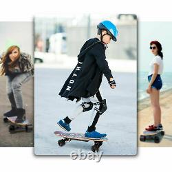 Skateboard Électrique Longboard Avec Contrôle À Distance 350w E-skateboard Adolescents Adultes