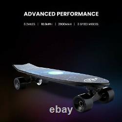 Skateboard Électrique Longboard E-skateboard Télécommande 30km/h Cadeau Adulte Nouveau